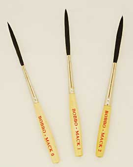 Bobbo Mack Super Quad pinstriping brush, for pinstripers, sign painters and artists