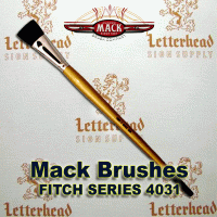 Fitch lettering Brush Square soft Sable hair Series-4031 size 1"