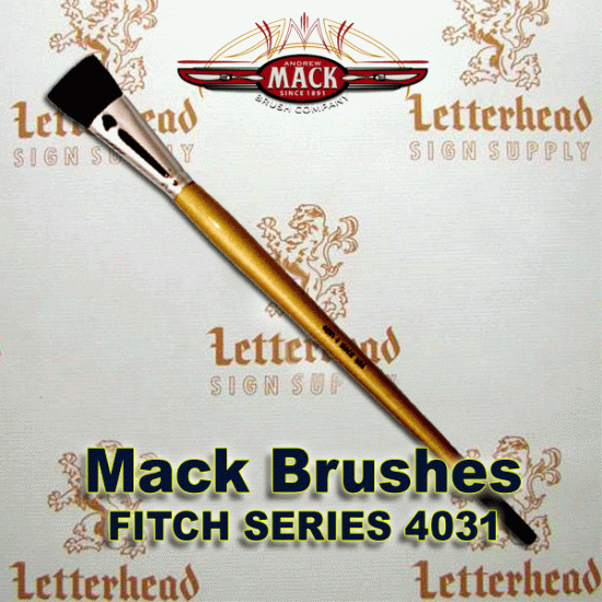 Fitch lettering Brush Square soft Sable hair Series-4031 set