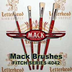 Fitch Lettering Brushes Full Set Series-4042 Fitch Lettering Brushes Full Set Series-4042