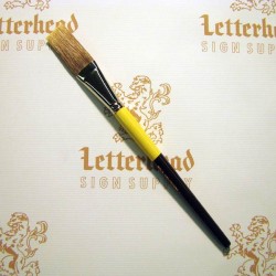 Flat Lettering Brush Grey Stroke series-1932 size 1" Flat Lettering Brush Grey Stroke series-1932 size 1"