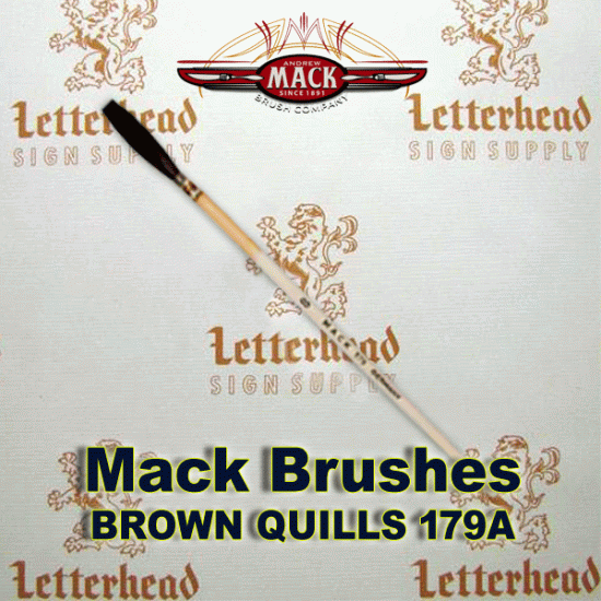 Lettering Quill brush brown series 179 size 8