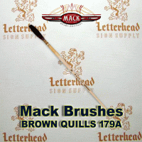 Lettering Quill brush brown series 179 size 9