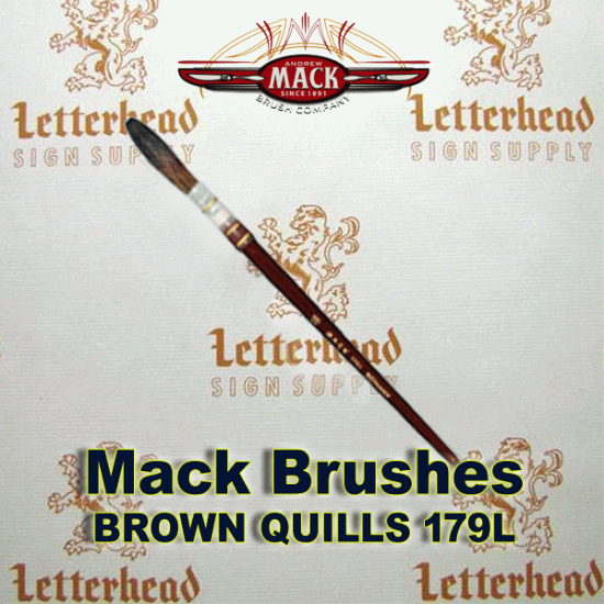 Lettering Quill Brown Squirrel Size 16 Series 179L