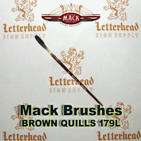Lettering Quill Brown Squirrel size 7 series 179L