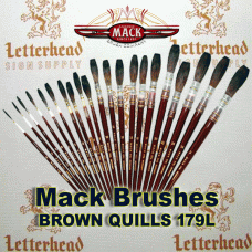 Sign painter lettering brushes full set series 179L brown size 0-30