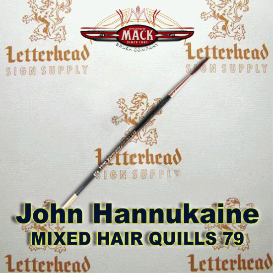 Quill lettering Brushes Mixed Hair Series 79 size 2 xxs
