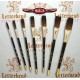 mack brush flat lettering brush soft stroke brown series-1992 full set