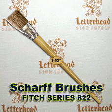 1-1/2" Fitch lettering Brush White Bristle Long Scharff series 822 1-1/2" Fitch lettering Brush White Bristle Long Scharff series 822