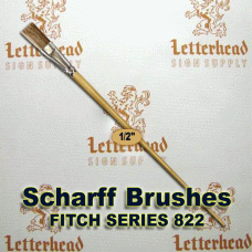 1/2" Fitch lettering Brush White Bristle Long Scharff series 822