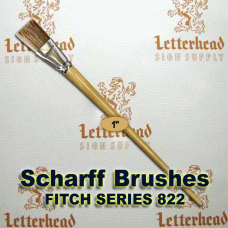 1" Fitch lettering Brush White Bristle Long Scharff series 822