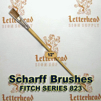 1/2" Angled Fitch lettering Brush Scharff series 823 1/2" Angled Fitch lettering Brush Scharff series 823