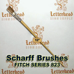 1/2" Angled Fitch lettering Brush Scharff series 823 1/2" Angled Fitch lettering Brush Scharff series 823