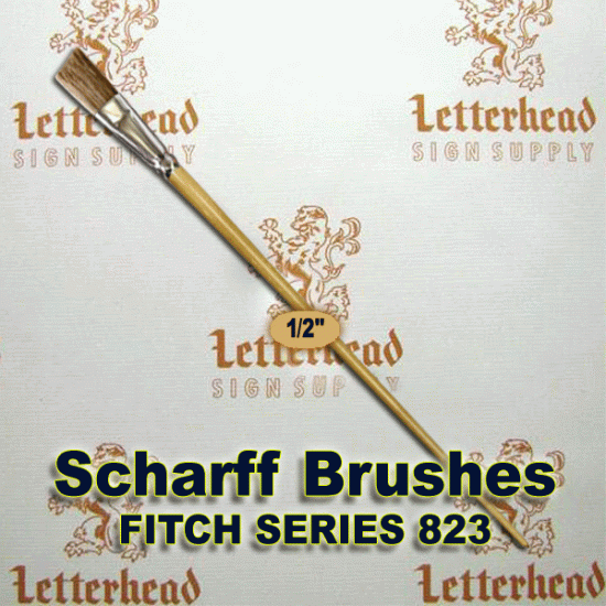 1/2" Angled Fitch lettering Brush Scharff series 823