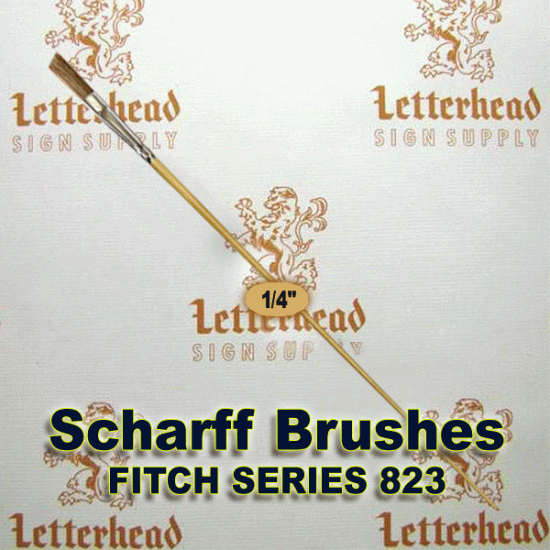 1/4" Angled Fitch lettering Brush Scharff series 823