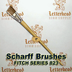 1 inch Angled Fitch lettering Brush Scharff series 823 1 inch Angled Fitch lettering Brush Scharff series 823