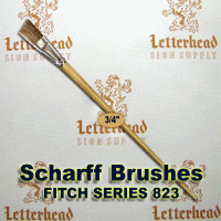 3/4" Angled Fitch lettering Brush Scharff series 823 3/4" Angled Fitch lettering Brush Scharff series 823