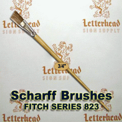 3/4" Angled Fitch lettering Brush Scharff series 823 3/4" Angled Fitch lettering Brush Scharff series 823