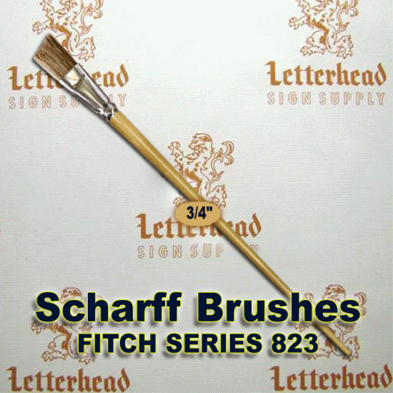3/4" Angled Fitch lettering Brush Scharff series 823
