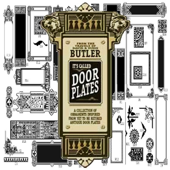 Butler Door Plates Clip-Art
