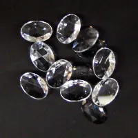 Clear Crystal Oval Sign Jewels 14x10