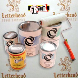 1 Shot Lettering Enamel Paint Block Out White 197B - Quart 1 Shot Lettering Enamel Paint Block Out White 197B - Quart