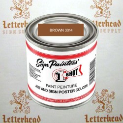 1 shot art poster colors paint brown ZZ3014  quart 1 shot art poster colors paint brown ZZ3014  quart