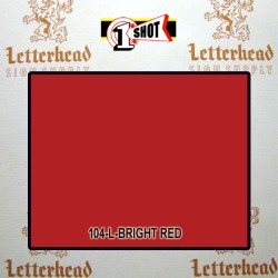 1 Shot Lettering Enamel Paint Bright Red 104L - 1/2 Pint 1 Shot Lettering Enamel Paint Bright Red 104L - 1/2 Pint
