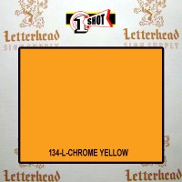1 Shot Lettering Enamel Paint Chrome Yellow 134L - 1/2 Pint