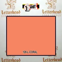 1 Shot Lettering Enamel Paint Coral 120L - 1/2 Pint