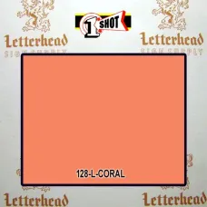1 Shot Lettering Enamel Paint Coral 120L - 1/2 Pint