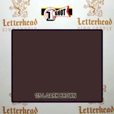 1 Shot Lettering Enamel Paint Dark Brown 115L - 1/2 Pint