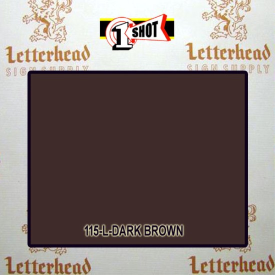 1 Shot Lettering Enamel Paint Dark Brown 115L - Quart