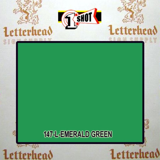 1 Shot Lettering Enamel Paint Emerald Green 142L - 1/2 Pint