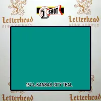 1 Shot Lettering Enamel Paint Kansas City Teal 157L - 1/2 Pint