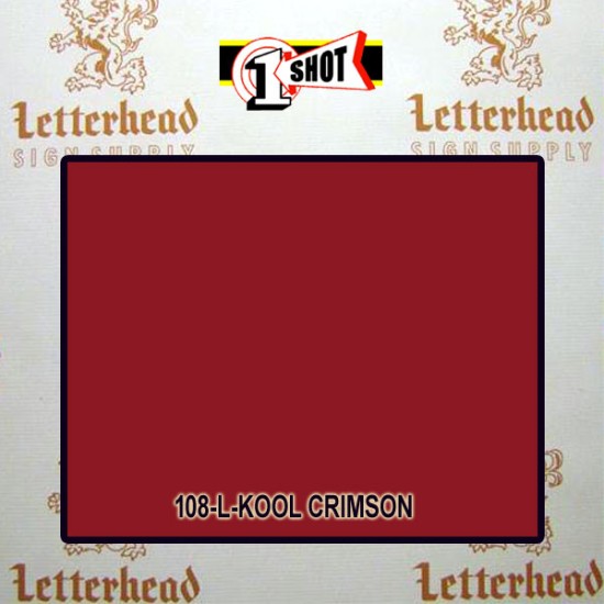 1 Shot Lettering Enamel Paint Kool Crimson 106L - Quart
