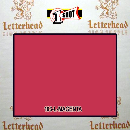1 Shot Lettering Enamel Paint Magenta 163L - Pint