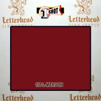 1 Shot Lettering Enamel Paint Maroon 108L- 1/2 Pint