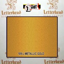 1 Shot Lettering Enamel Paint Metallic Gold 109L - 1/2 Pint 1 Shot Lettering Enamel Paint Metallic Gold 109L - 1/2 Pint