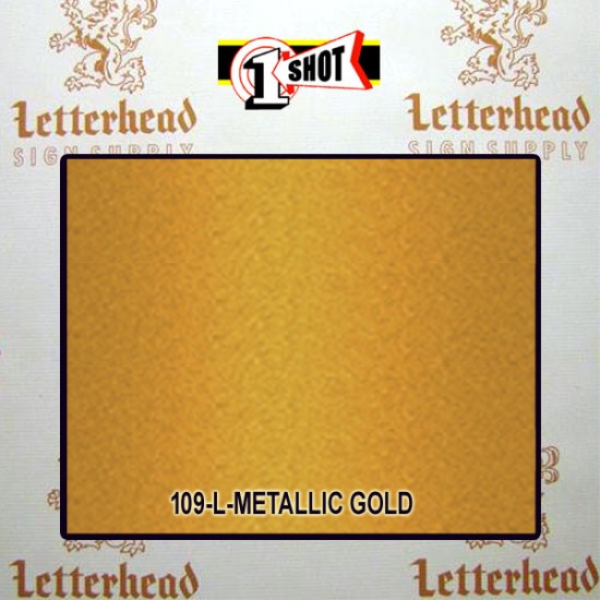 1 Shot Lettering Enamel Paint Metallic Gold 109L -  Pint