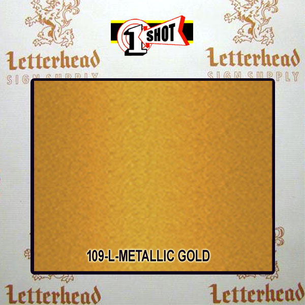1 Shot Lettering Enamel 8oz - Metallic Gold