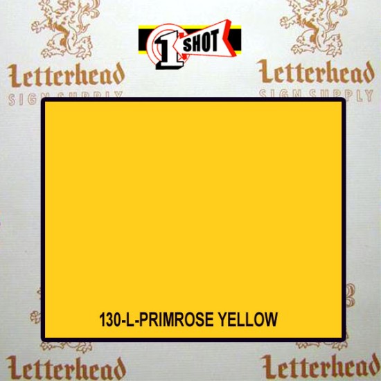 1 Shot Lettering Enamel Paint Primrose Yellow 130L - 1/2 Pint