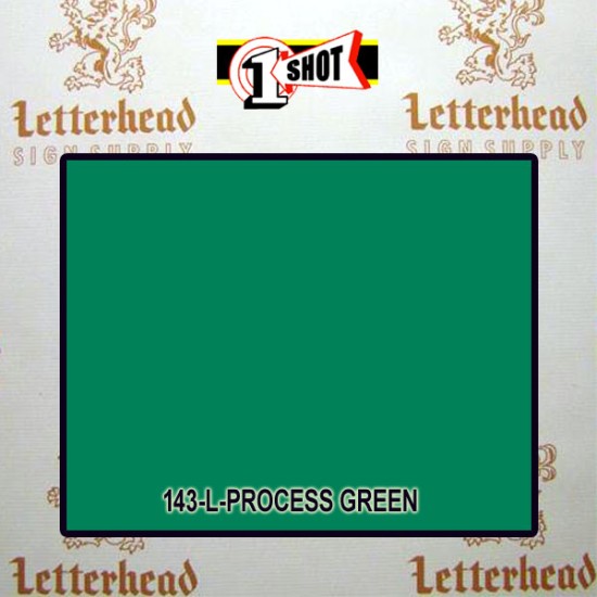 1 Shot Lettering Enamel Paint Process Green 143L - 1/2 Pint