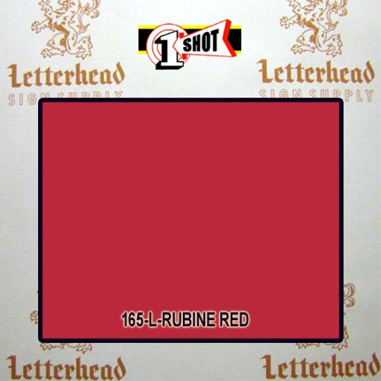 1 Shot Lettering Enamel Paint Rubine Red 165L- 1/2 Pint