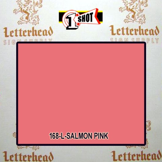 1 Shot Lettering Enamel Paint Salmon Pink 168L - Pint