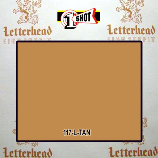 1 Shot Lettering Enamel Paint Tan 117L - 1/2 Pint