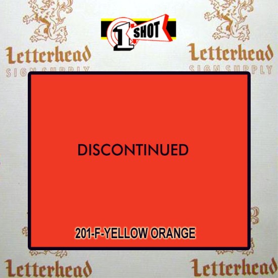 1 Shot Lettering Enamel Paint Yellow Orange 201F - Quart