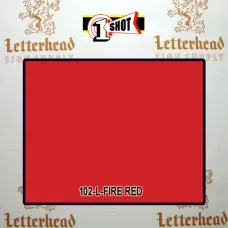 1 Shot Lettering Enamel Paint Fire Red 102L - 1/2 Pint