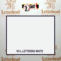 1 Shot Lettering Enamel Paint Lettering White 101-1/2 Pint