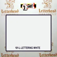1 Shot Lettering Enamel Paint Lettering White 101-1/4 Pint